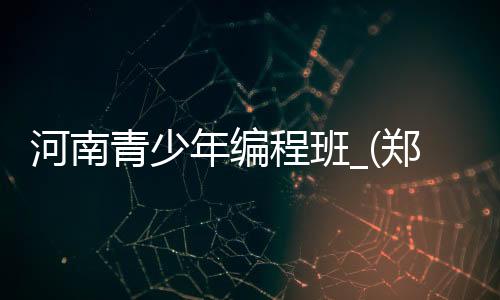 河南青少年编程班_(郑州青少年编程培训)