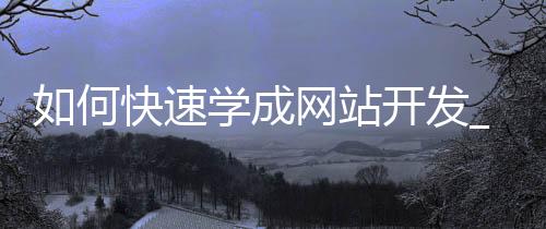如何快速学成网站开发_(新手学做网站应如何开始)
