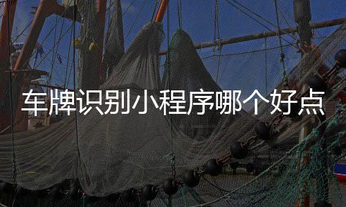车牌识别小程序哪个好点（车牌识别用什么软件工具）